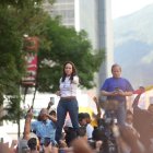 María Corina Machado aparece en una protesta este 9 de enero 2025, en Caracas