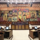 La Policía Nacional llegó este 10 de enero de 2025 a la Asamblea.