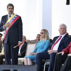 El presidente de Venezuela, Nicolás Maduro, junto a sus pares de Cuba, Miguel Díaz-Canel (c) y de Nicaragua, Daniel Ortega (d).