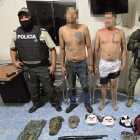 Las Fuerzas Armadas en un operativo, en Quinsaloma, en Los Ríos. Aprehendieron a "dos sujetos en actitud sospechosa".