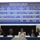 El CNE realizó el sorteo público del orden de intervención de los candidatos en el debate presidencial.