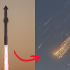 La nave espacial SpaceX, Starship, quedó destruida tras el lanzamiento y el cohete fue atrapado con éxito