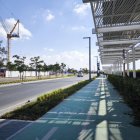 Imagen de la comunidad ecológica de Masdar City, situada en Abu Dabi, construida para ser un lugar que funcione sin emisiones de carbono.