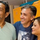 Jorge Toledo con Andrés Garzón y Miriam Murillo.