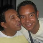 Diómedes Díaz y su hijo Miguel.