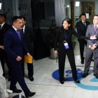 Escenario. Noboa previo al Debate 2025.