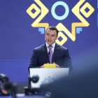 Debate. Daniel Noboa durante la cita.