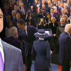 El presidente Daniel Noboa estuvo en primera fila de la ceremonia de posesión.