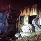 Al menos tres viviendas de la cooperativa La Victoria 1, en Yaguachi, resultaron afectadas por el fuego.