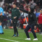 Lisbon (Portugal), 21/01/2025.- Barcelona`s head coach Hansi Flick during their UEFA Champions League soccer match against Benfica held at Luz Stadium in Lisbon, Portugal, 21 January 2025. (Liga de Campeones, Lisboa) EFE/EPA/TIAGO PETINGA