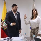 El presidente Andrés Fantoni tomó el juramento de Yadira Saltos como nueva vicepresidenta del CPCCS.