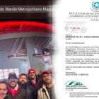 Foto de Aquiles Álvarez en el estadio Metropolitano, de Madrid, se difundió en redes sociales.