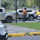 La Carolina. Las personas han encontrado refugio temporal en este lugar y piden dinero a sus alrededores