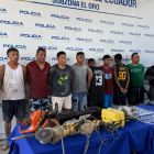 Son ocho los sujetos que fueron detenidos tras la intervención policial.