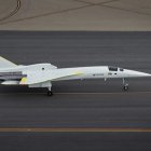 Nave. Uno de los aviones supersónicos de Boom.