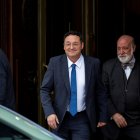 El fiscal principal de España, Álvaro García Ortiz (C), abandona el Tribunal Supremo en Madrid el 29 de enero de 2025.