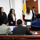 La vicepresidenta Verónica Abad hizo la exposición final en la audiencia.