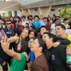 Andrea González en la Universidad Católica de Guayaquil.