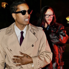 A$AP Rocky y Rihanna camino al juicio penal en Los Ángeles el 29 de enero de 2025.