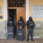 La Fiscalía allanó las oficinas del Municipio de Riobamba.