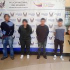 Tras un operativo se logró la aprehensión de cuatro sospechosos por el robo de un vehículo en el norte de Quito
