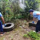 Se realizan mingas comunitarias para la destrucción de criaderos de el dengue, zika y chikunguya
