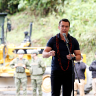 Daniel Noboa en Baeza (Napo).