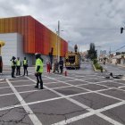 Los vehículos involucrados en el siniestro quedaron sobre la intersección.