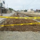 Estas son las cintas con las que se advierte de los trabajos que se están realizando. Para la ciudadanía es insuficiente.