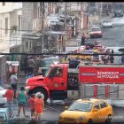 El incendió afectó un inmueble del centro-sur de la ciudad.