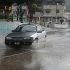 La tarde de este miércoles 5 de febrero, una fuerte lluvia cayó sobre varias zonas de Guayaquil.