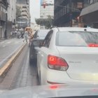 En el centro, el tráfico es desde ya más complejo que los días habituales. Las quejas van en aumento.