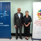 Diego Quiroga, Rector Universidad San Francisco de Quito y Paulina Burbano de Lara, presidenta de Metropolitan Touring