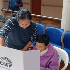 En el Hogar Cristo Rey, de Cuenca, nueve adultos mayores votaron en el proceso de Elecciones 2025.