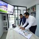 Santiago Morales y Mauro Cepeda, en las oficinas de su estudio.