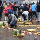 Tradición. El ritual se realizó en la laguna de Anteojos, en el Parque Nacional Los Llanganates, por el Día de los humedales.

AG-EXTERNOS