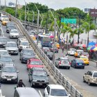 La avenida de Las Américas es uno de los puntos más congestionados de Guayaquil, este 9 de febrero.