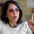 La candidata del correísmo, Luisa González.