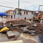 Interagua se encuentra realizando labores de arreglo de tuberías.