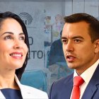 Luisa González y Daniel Noboa se enfrentarán en una segunda vuelta.