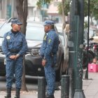 Cuerpo. En Guayaquil los agentes también dan asistencia a la ATM.