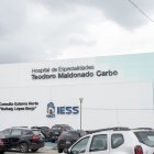 Fotografía del hospital Teodoro Maldonado Carbo este jueves, en Guayaquil (Ecuador).