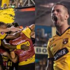 Octavio Rivero y su primer doblete en Barcelona SC 2025.