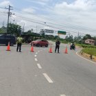 Efecto. La vía fue cerrada al tránsito, informó la CTE.