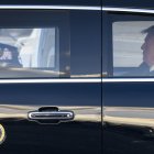 Donald Trump, presidente de Estados Unidos, en un traslado oficial.