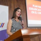 La ministra de Educación del Ecuador, Alegría Crespo.