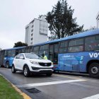 Agentes de tránsito se ubicron en la 6 avenida de Diciembre y Naciones Unidas.