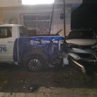 El choque se registró en las primeras horas de este martes 18 de febrero