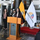 La presidenta de la Asamblea Viviana Veloz se pronunció este 18 de febrero de 2025.