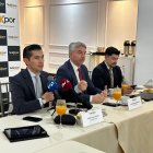 Representantes de Fedexpor, en rueda de prensa este 18 de febrero de 2025.
